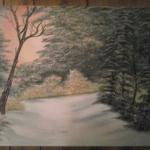 Snow Scene 18x24